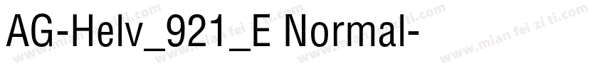 AG-Helv_921_E Normal字体转换